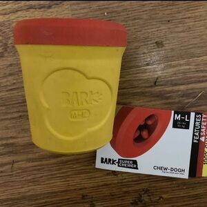 Bark Box Dog Red and Yellow Super Chew